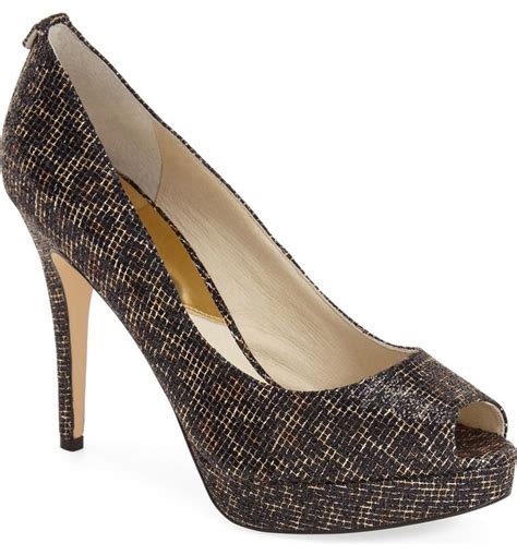 peep toe pumps michael kors|Michael Kors peep toe bootie.